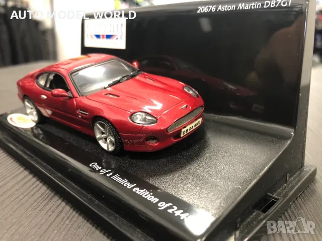 Оригинален Колекционерски модел количкa ASTON MARTIN DB7 GT 1:43, снимка 2 - Колекции - 47013873