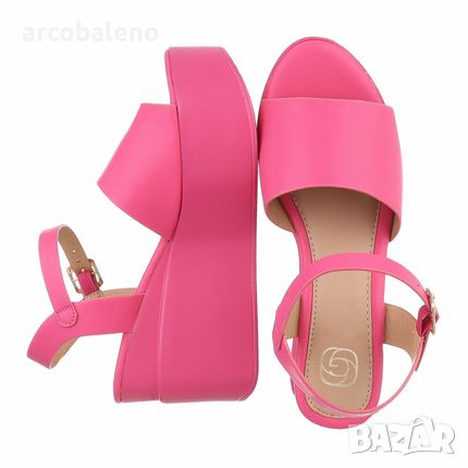 Дамски сандали на клин, 4цвята , снимка 15 - Сандали - 46456530