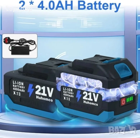 ЧИСТО НОВА, ТЕСТВАНА безжична водоструйка Huhomco UK 200 Bar / 2900 PSI Преносима с 2 батерии..., снимка 6 - Аксесоари и консумативи - 51637817