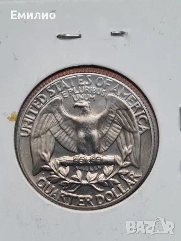 USA 25 CENTS 1972-S  PROOF COIN. UNC , снимка 4 - Нумизматика и бонистика - 50990694