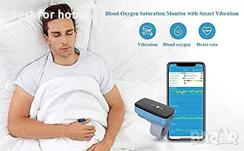 Wellue Sleep O2 Oxigen monitor кислороден монитор на съня с вибрационна аларма , снимка 10 - Уреди за диагностика - 49343922