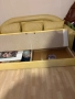 Кожен диван разтегателен, снимка 3