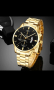 Луксозни модни мъжки часовници кварцов ръчен часовник от неръждаема стомана, снимка 5