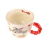 Керамична чаша Tom & Jerry – ретро дизайн с червена дръжка, 200 мл, снимка 4