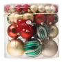 Комплект коледни топки разноцветни Ø4–10 см 55 бр._1241118, снимка 1