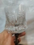 Антикварна чаша висококачествен калай (Pewter) и кристал, снимка 2