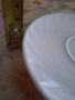 Бяла аркопалова чинийка, снимка 1 - Чинии - 44959480