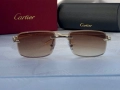 Cartier Мъжки слънчеви очила правоъгълни 3 цвята черни кафяви прозрачни, снимка 10