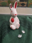 Ретро  порцеланово Великденско зайче, снимка 6