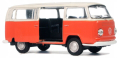 1:34 Метални колички: Volkswagen Bus T2 - Welly, снимка 3