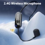 2.4G Безжичен микрофон, слушалки, работно време 6 часа, снимка 3