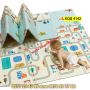 Сгъваемо детско килимче за игра, топлоизолиращо 160x180x1cm - Трафик + Джунгла - КОД 4142, снимка 9