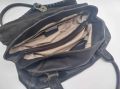 Италианска кожена чанта L.CREDI, Голяма кафява чанта с две дръжки за рамо, снимка 4