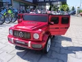 MERCEDES Акумулаторен джип AMG G63 мет. червен, снимка 11