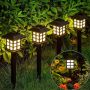 Комплект от 6 броя соларни LED лампи за двор и градина , снимка 1 - Лед осветление - 45342938