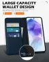 Калъф-портфейл SHIELDON за Galaxy A55 5G 6.6" от естествена кожа с слотове за карти, снимка 8