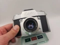 Exa II лентов фотоапарат carl zeiss jena t 1:2,8 f50 ihagee, снимка 2