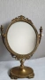 Старинно бронзово настолно огледало, снимка 2