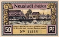 ❤️ Германия Neustadt (Holstein) 1921 50 пфенинга UNC нова ❤️ , снимка 3
