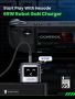 UGREEN RG 65W USB C зарядно устройство, Nexode 3-портов робот GaN, черно, снимка 4