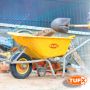 Индустриална строителна ръчна количка TUFX PE100, плътно колело PU, 100 л., 225 кг., снимка 7