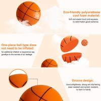 Тиха баскетболна топка Chicmine, топка от пяна с висока плътност, размер 7 (24 см), снимка 3 - Баскетбол - 45401441