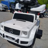 LORELLI кола за яздене с дръжка Mercedes-benz G350d бял, снимка 12 - Детски колички - 45263986