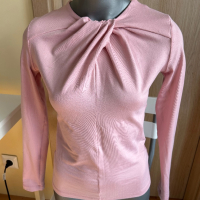 Дамска розова блуза с дълъг ръкав, снимка 4 - Блузи с дълъг ръкав и пуловери - 45057478