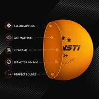Комплект 24 топки за тенис на маса SPINSTI, Professional , 3 звезди, Оранжев, снимка 3 - Тенис - 45148157
