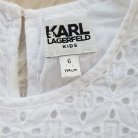 Детска рокля KARL LAGERFELD 5-6 години, снимка 8 - Детски рокли и поли - 45808981