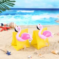 Плувай с усмивка - Детски надуваеми ленти с фламинго,за забавление и безопасност - 2бр в компллект, снимка 4 - Басейни и аксесоари - 45241255