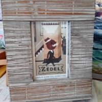 дървена фото рамка с ретро принт от Холандия, снимка 1 - Декорация за дома - 45574079