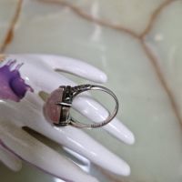 Чудесен антикварен дамски сребърен пръстен , снимка 6 - Пръстени - 45981469