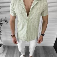 Мъжка риза с къс ръкав Ариан модел 2024, снимка 2 - Ризи - 45266214