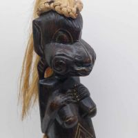 Стара ръчно резбована африканска фигура, снимка 2 - Колекции - 45045603