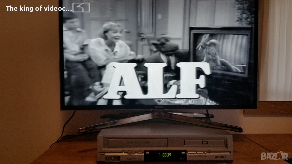 Видеокасета записи от първата телевизия Канал 1 : "Пришълци 86г. ", "Алф", " Елвис" VHS, снимка 1