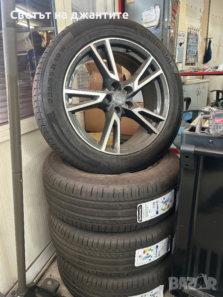 Джанти и Гуми 19 Цола 5х112 Audi Q5 235/55/19 Continental Нови Оригинални , снимка 1