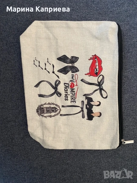 Нов текстилен , тематичен несесер на Дневниците на вампира , снимка 1