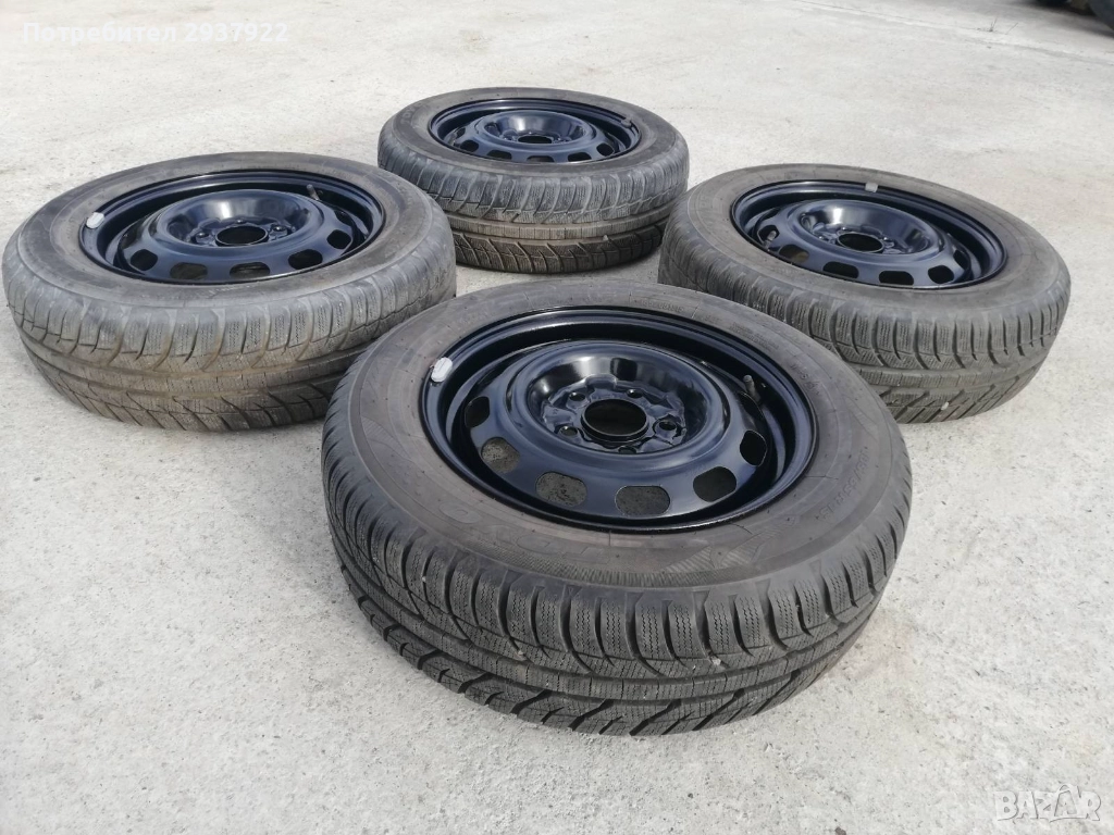 Зимни гуми с джанти 185/65/15' 5х114,3, снимка 1