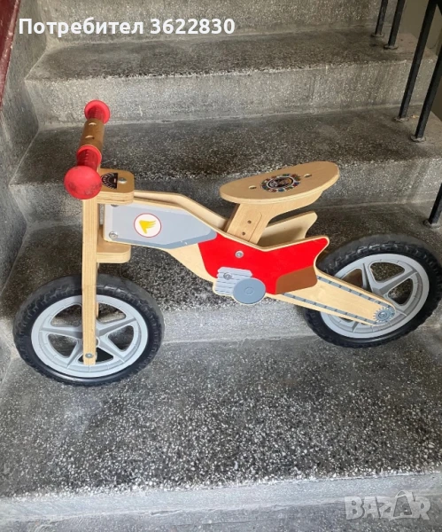 Детско дървено колело, снимка 1