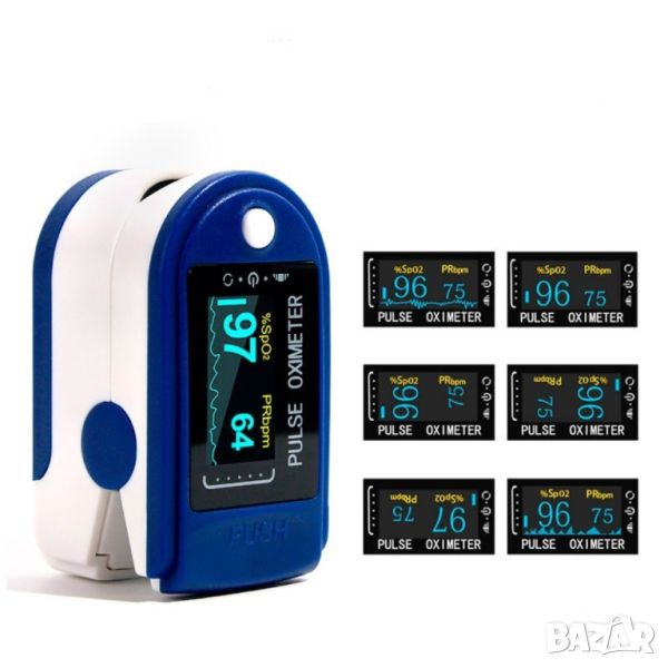 Устройство за измерване на пулса и кислорода в кръвта в домашни условия, снимка 1