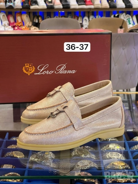 мокасини от естествен велур / кожа loro piana , снимка 1