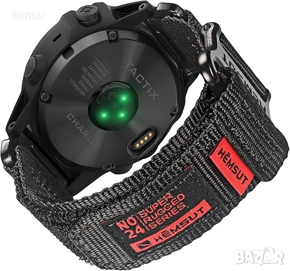 Спортна каишка за часовник Garmin от найлон за fēnix/Forerunner/Vivoactive/Approach/MARQ/quatix/D2, снимка 1