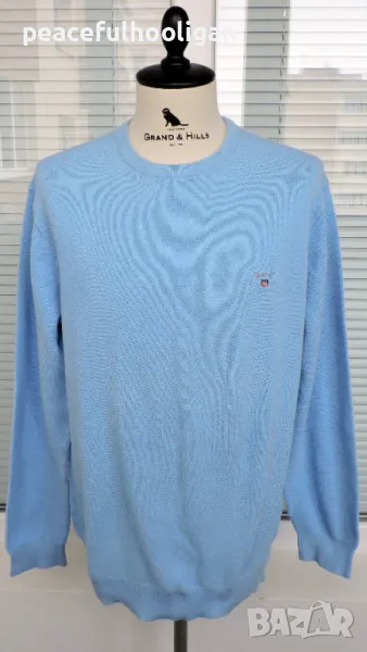 Gant Roundneck Casual Jumper - мъжки пуловер с дълъг ръкав размер XL/XXL, снимка 1