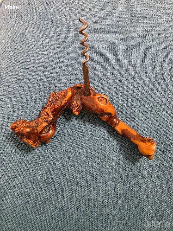 ръчно изработен тирбушон уникат много ергономичен, снимка 1