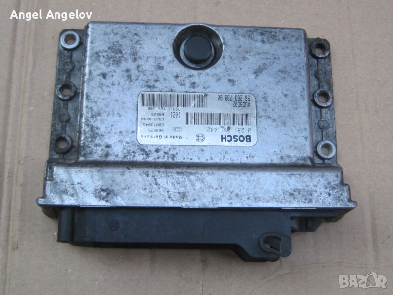 Компютър двигател ECU 9626373980, 0281001442 Bosch , за  Fiat Ducato SCUDO 1.9 TD PEUGEOT 806 Citroe, снимка 1