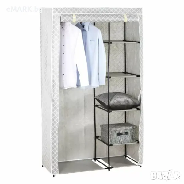 Регулируем метален щендер за дрехи с колела и височина 99 - 170 см, снимка 1