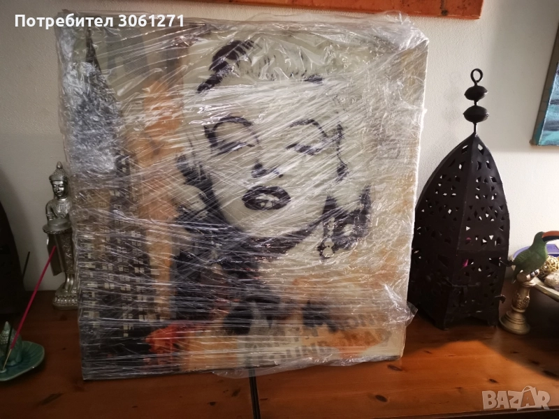 Картина с рамка на платно с акрилен принт. опакован чисто нов , снимка 1