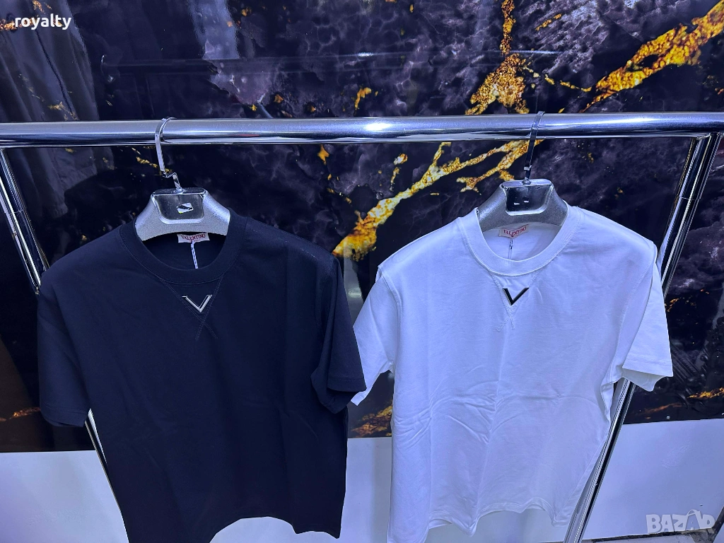 Valentino Мъжка Нова Тениска Реални Снимки Два Цвята , снимка 1