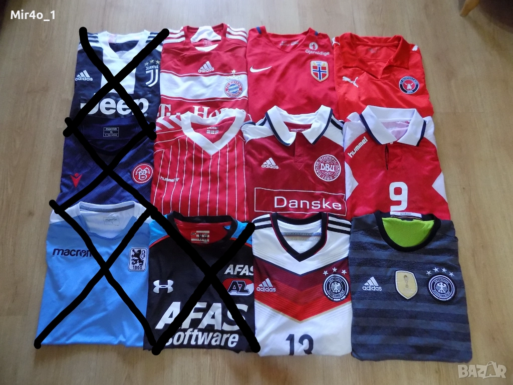 футболни тениски denmark germany bayern norge fc midtjylland adidas nike екип блуза оригинал, снимка 1